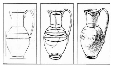 Бытовые предметы карандашом