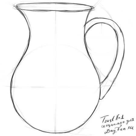 Кувшин раскраска для детей