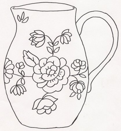 Поэтапное рисование кувшина