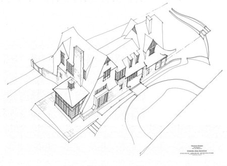 Эскиз макета здания