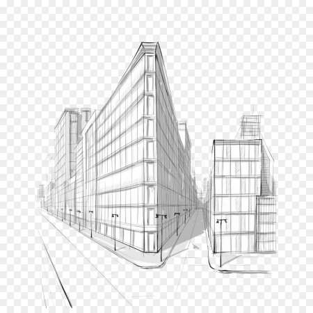 Макет здания рисунок