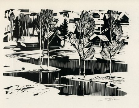 Герштейн линогравюра