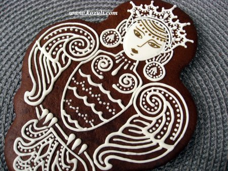 Архангельский Рождественский пряник Сирин-птица