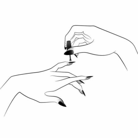 Трафареты ногтей для рисования