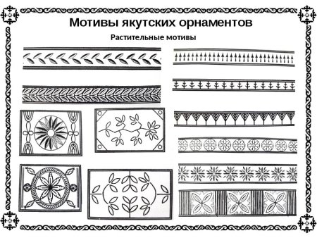 Шнуровидный Якутский орнамент
