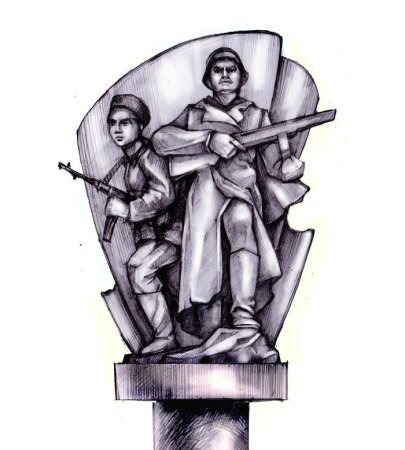Эскиз монументальной скульптуры
