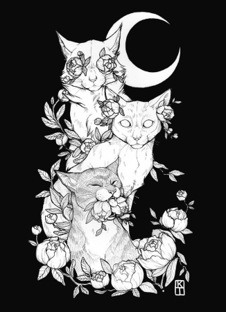 Кошка эскиз