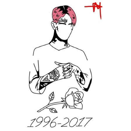 Lil Peep тату эскизы