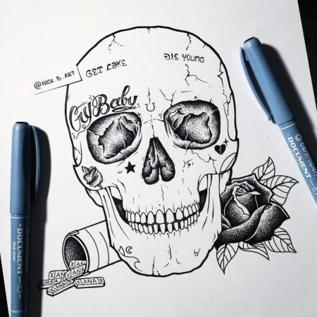 Лил пип зарисовка