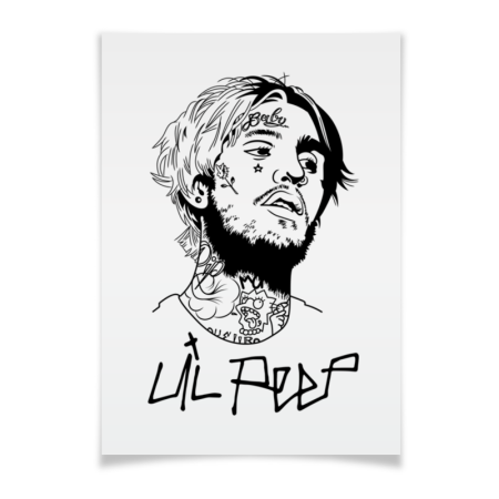 Lil Peep тату эскизы