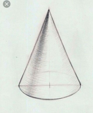 Академическая штриховка конуса