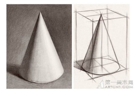 Чертеж фигуры конус