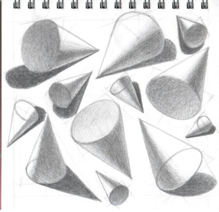 Конус напольный 35см у621