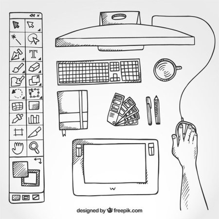 Раскраска компьютерная техника