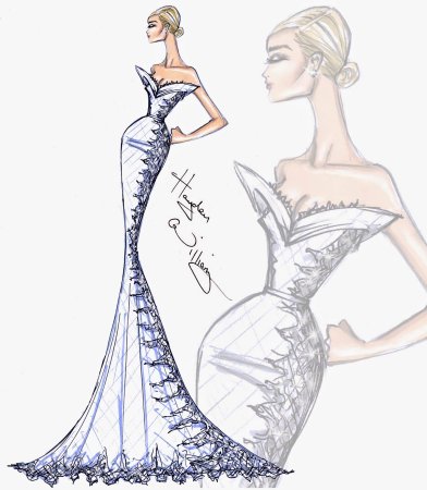 Эскизы модельеров