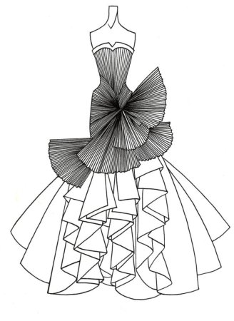 Эскизы одежды дизайнеров
