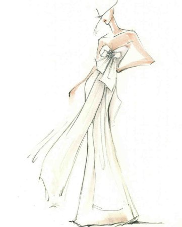 Эскизы одежды дизайнеров