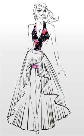 Эскизы одежды дизайнеров