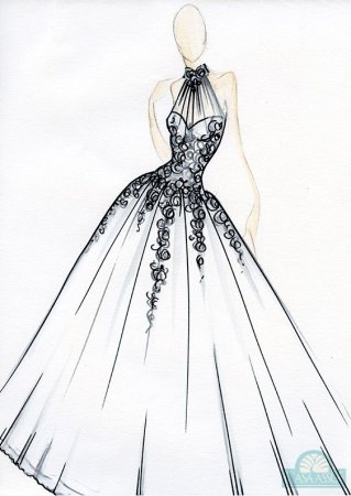Эскизы платьев