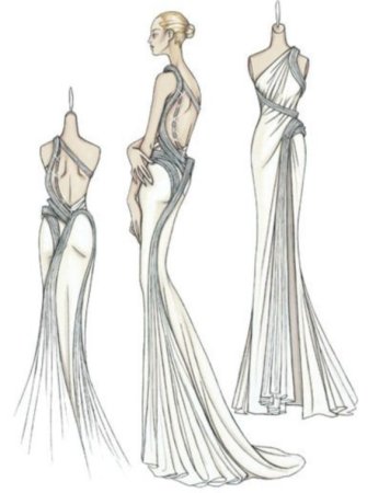 Эскизы платьев