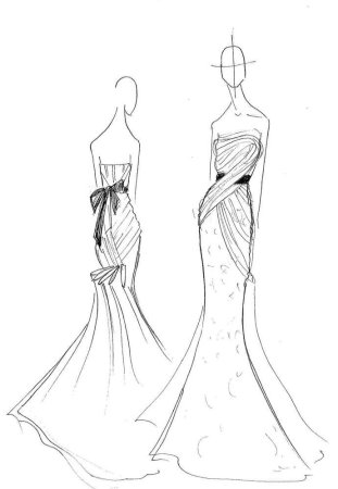 Дизайнерские платья карандашом