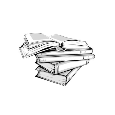 Стопка книг эскиз