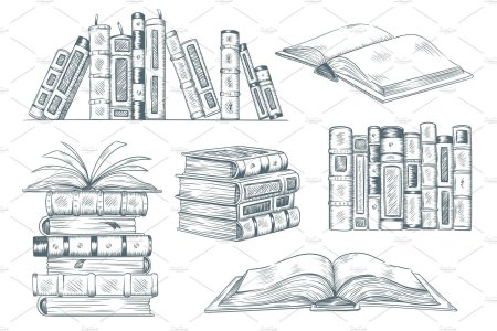 Книжная полка набросок