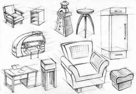 Наброски мебели