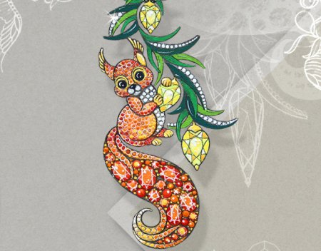 Эскизы для ювелирной броши