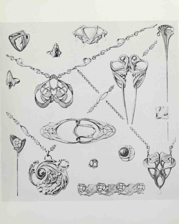 Альфонс Муха эскизы ювелирных украшений