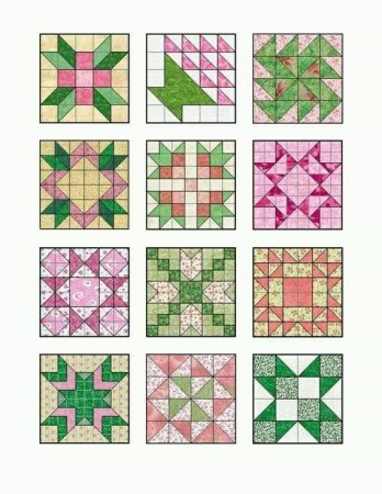 Квилт одеяло схема звезда