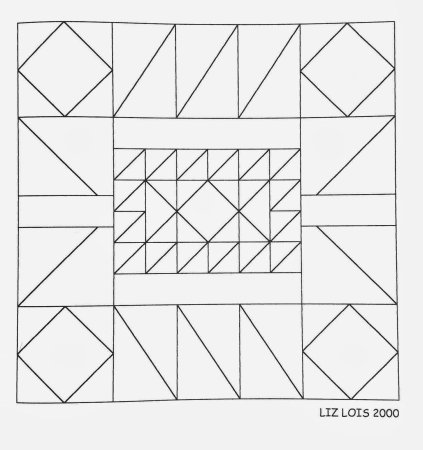 Эскиз лоскутного орнамента