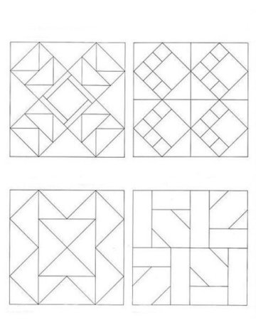 Эскиз лоскутного изделия