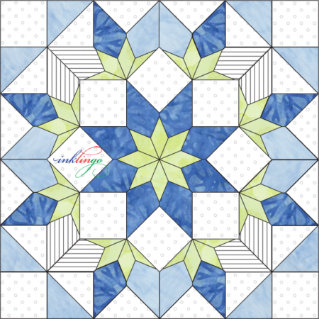 Геометрический узор в квадрате