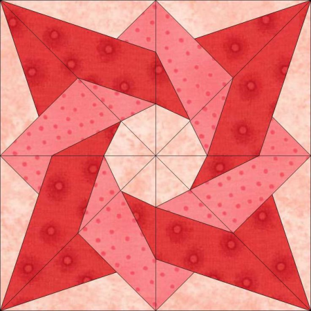 Лоскутное шитьё пэчворк блок звезда