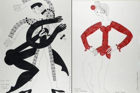 Балерина рисунок карандашом