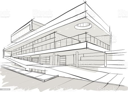 Схематичный набросок здания