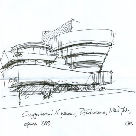 Фрэнк Ллойд Райт скетчи