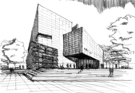 Скетчи зданий