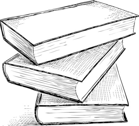 Наброски книг эскизы