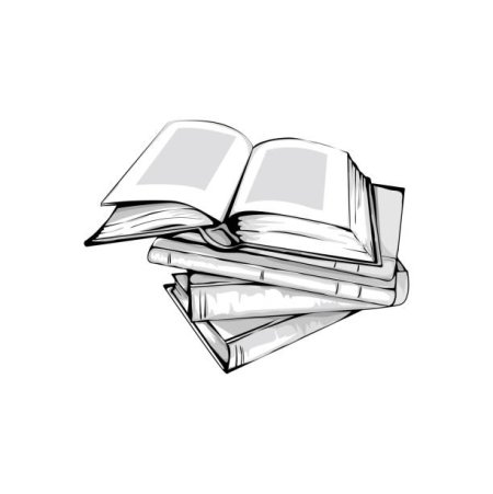 Стопка книг скетч