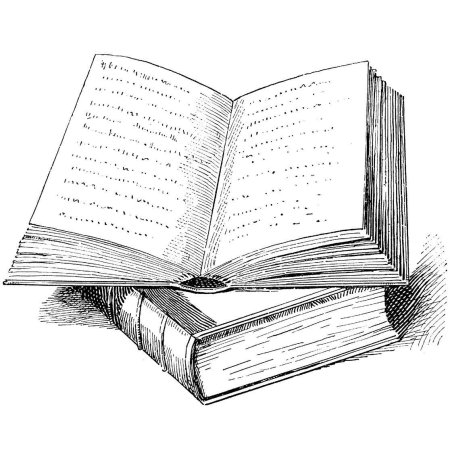 Книга черно белая