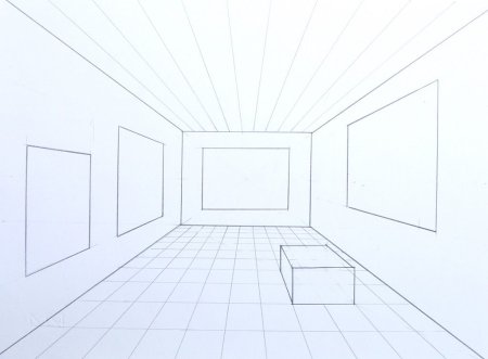 Рисование интерьера музея