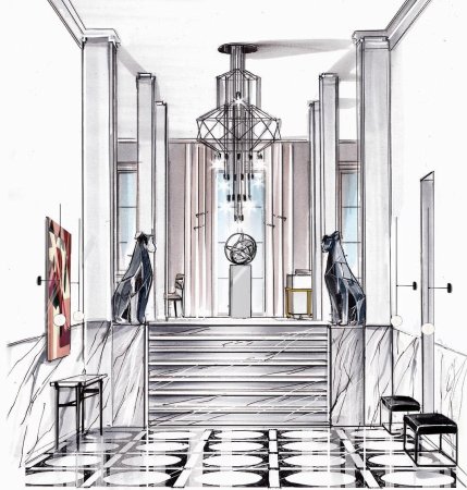 Фор эскизы интерьера