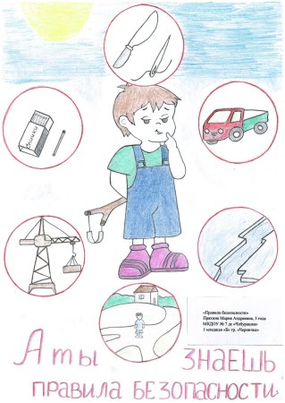 Рисунок по технике безопасности