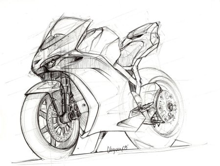 Дукати мотоцикл чертежи