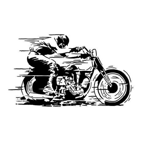 Байкер рисунок
