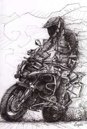 Мото эскизы
