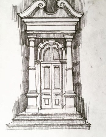 Нарисовать фасад здания