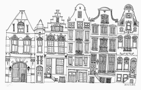 Фасады зданий для набросков